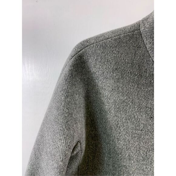 J Crew Gray Stadium Cloth by Nello Gori Wool Blend Coat Size 0 - Picture 6 of 11